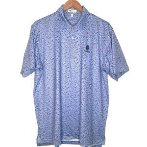 Men’s Peter Millar Performance Polo Shirt, Size Large-EUC
